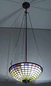 11" Tiffany hanging lamp 3 chains